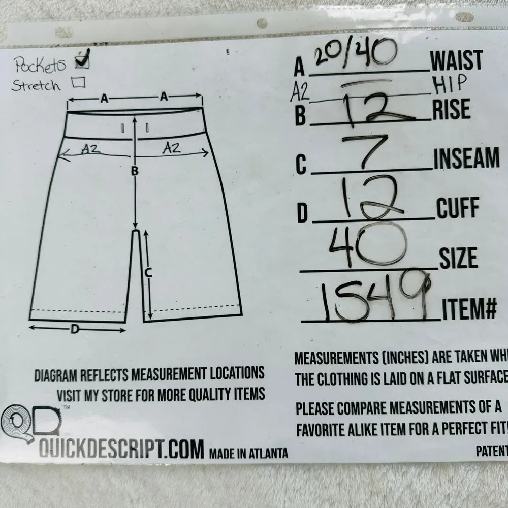 Vineyard Vines Shorts Mens 40 Blue Island Garment Dye‎ Cotton Stretch Chino 7
